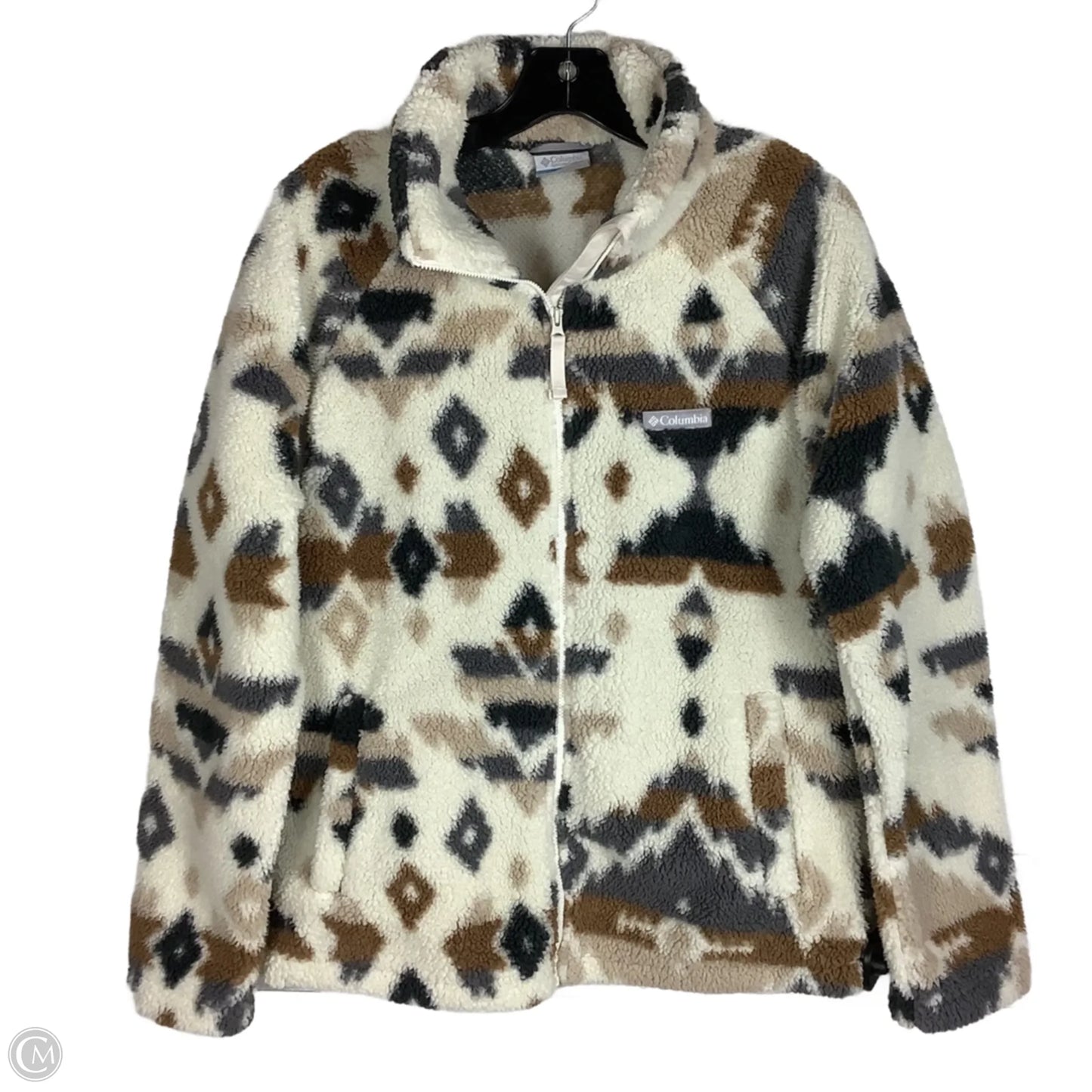 Jacket Fleece By Columbia In Cream, Size: M