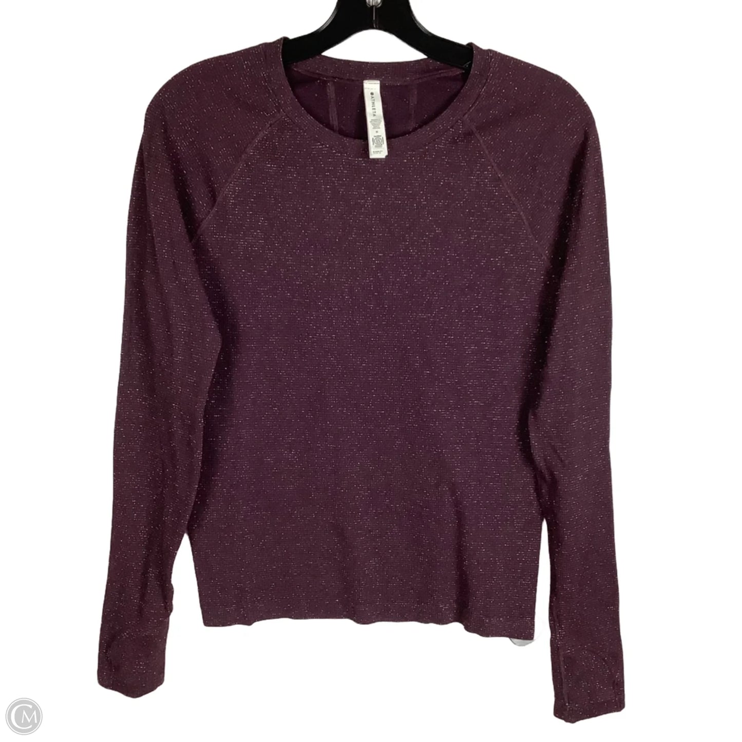 Athletic Top Long Sleeve Crewneck By Athleta In Purple, Size: M