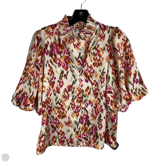 Top Short Sleeve By Thml In Multi-colored, Size: Xs