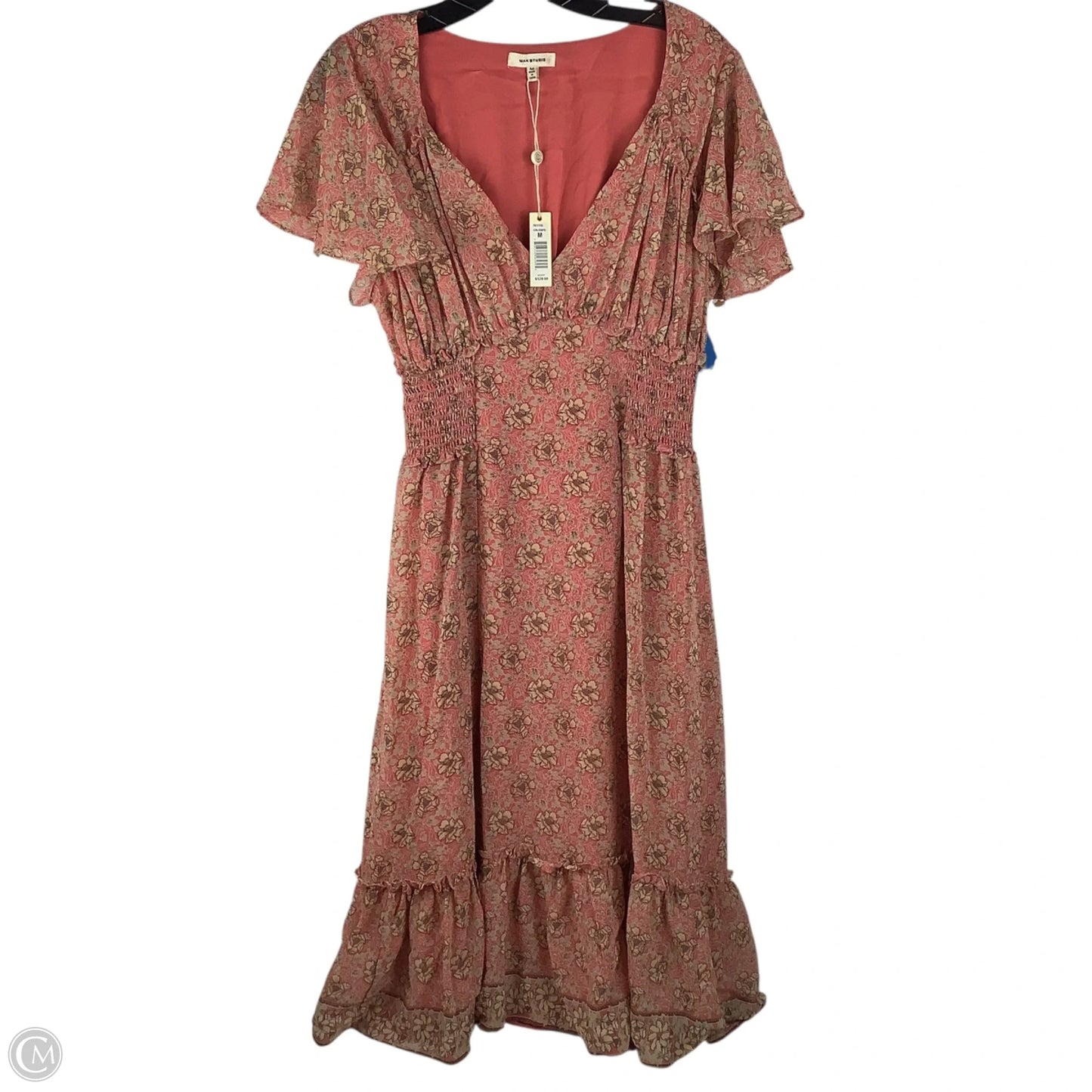 Dress Party Midi By Max Studio In Coral, Size: M