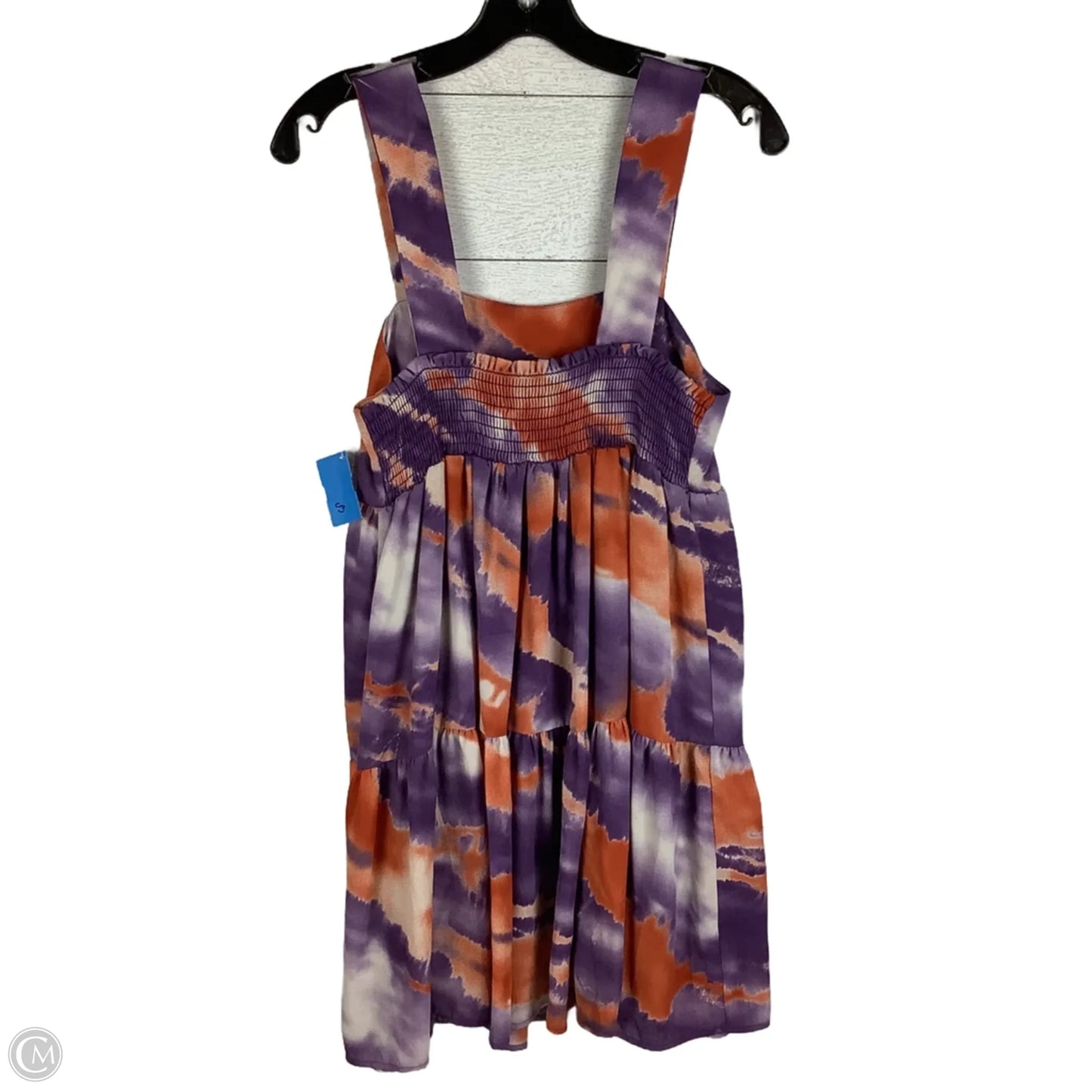 Dress Party Short By Adrienne In Orange & Purple, Size: S