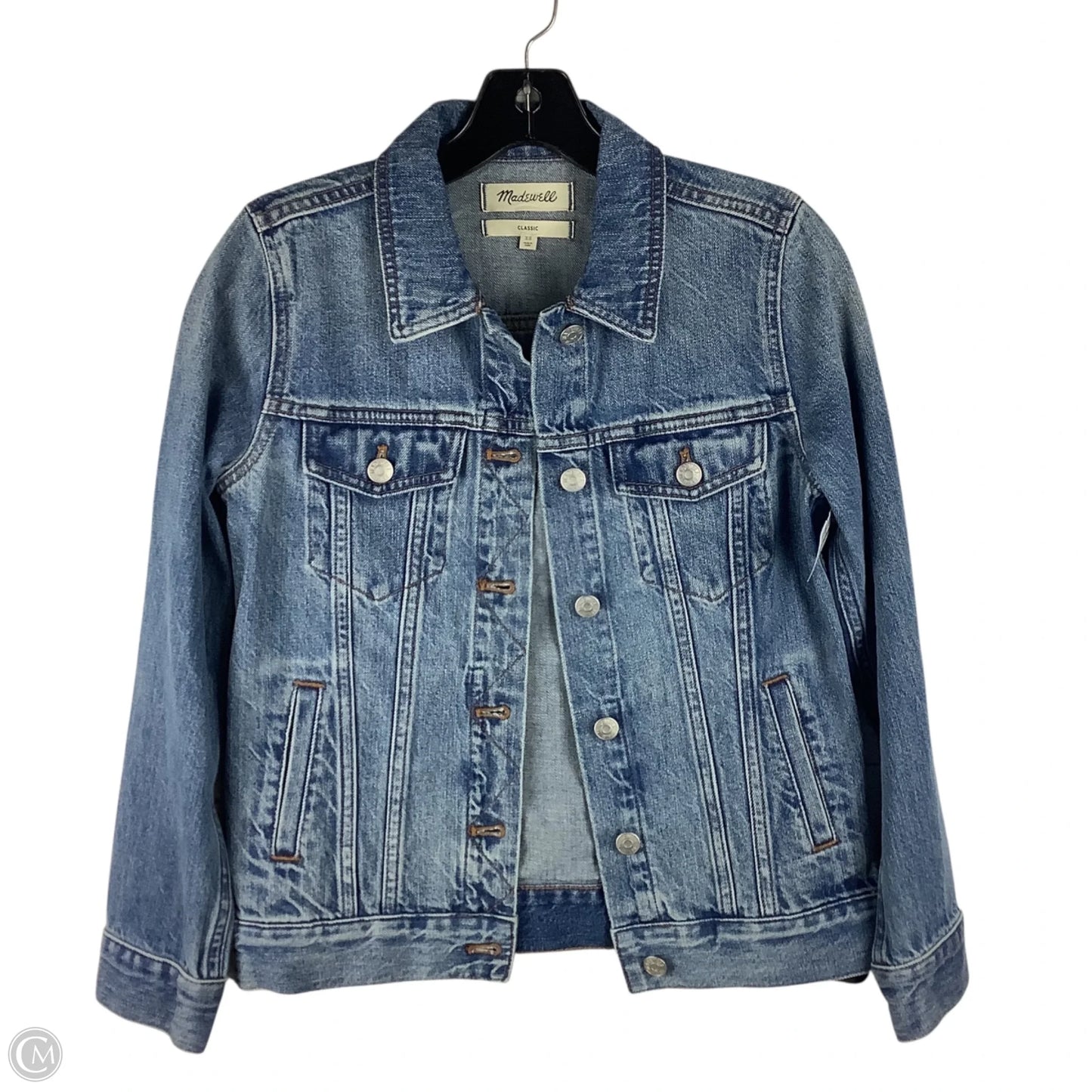 Jacket Denim By Madewell In Blue Denim, Size: Xs