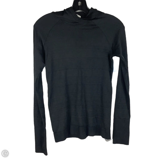 Athletic Sweatshirt Hoodie By Lululemon In Black, Size: 8