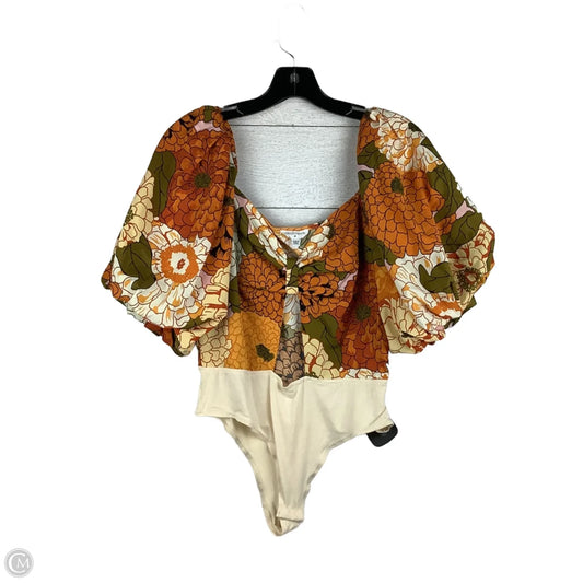 Bodysuit By Vestique In Floral Print, Size: M