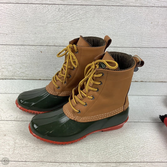 Boots Rain By Bass In Green, Size: 8
