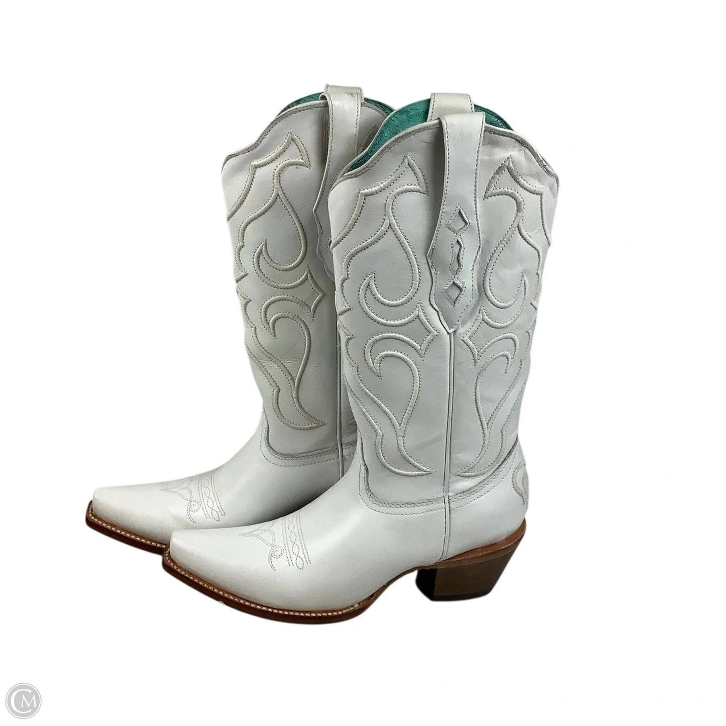 Boots Western By Corral In White, Size: 9.5