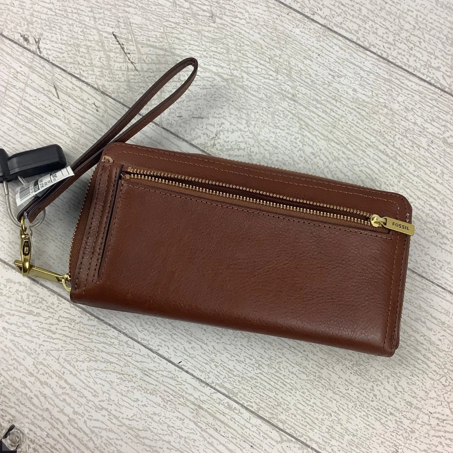 Wallet Leather By Fossil, Size: Large