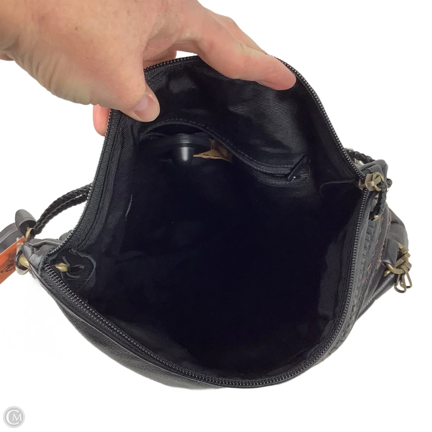 Handbag Leather By Cmc, Size: Medium