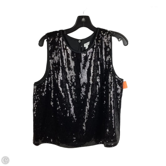Top Sleeveless By J. Crew In Black, Size: L