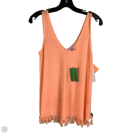 Top Sleeveless Designer By Lilly Pulitzer In Orange, Size: S