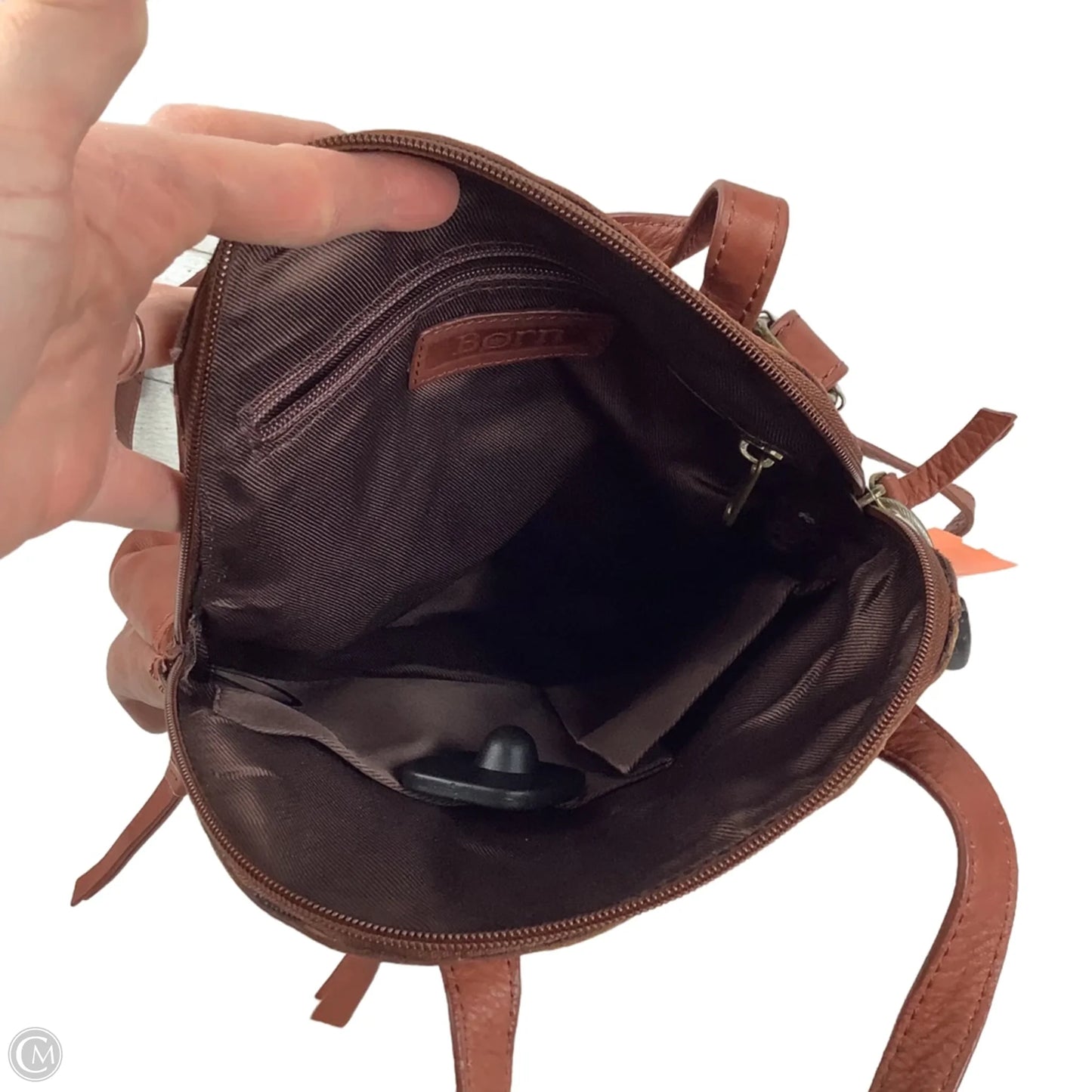 Backpack Leather By Boc, Size: Medium