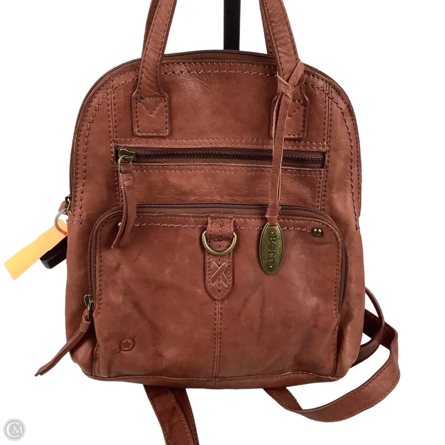 Backpack Leather By Boc, Size: Medium