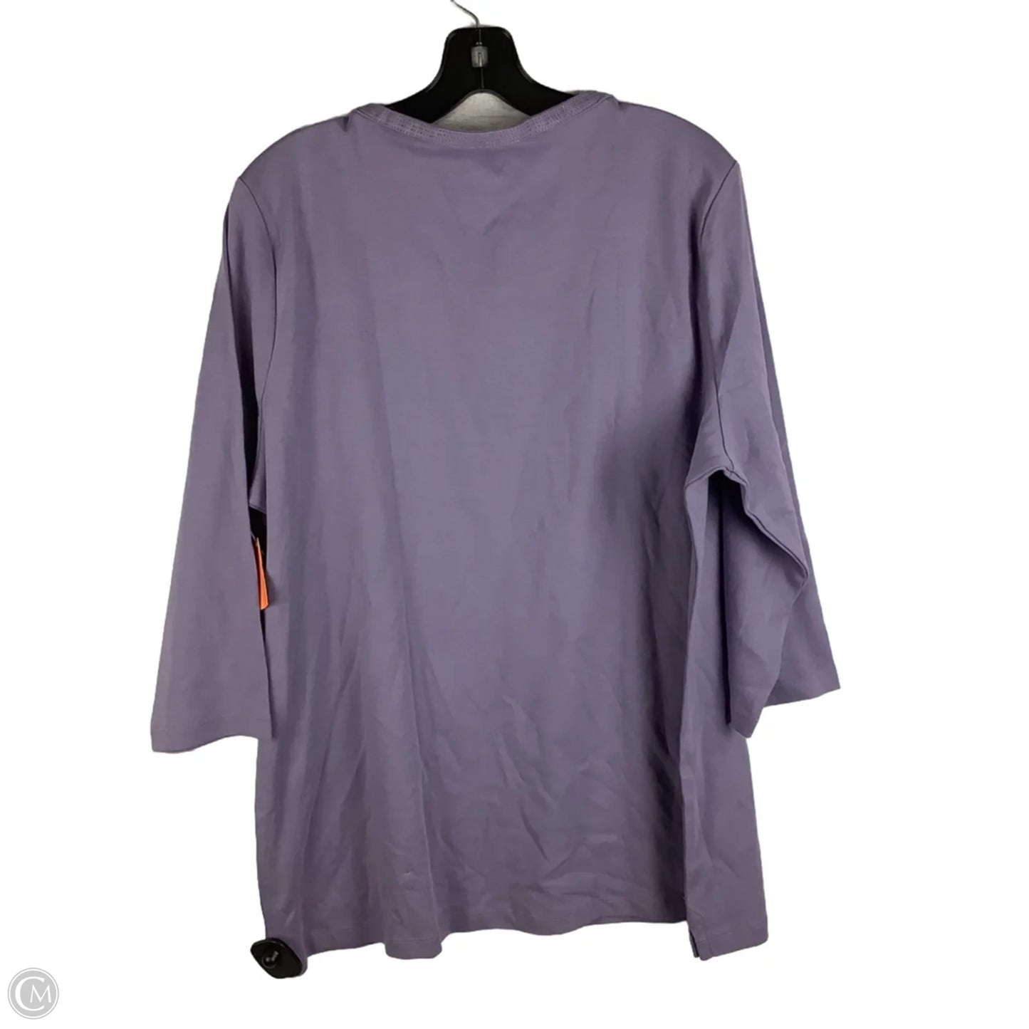 Top Long Sleeve Basic By L.l. Bean In Purple, Size: 2x