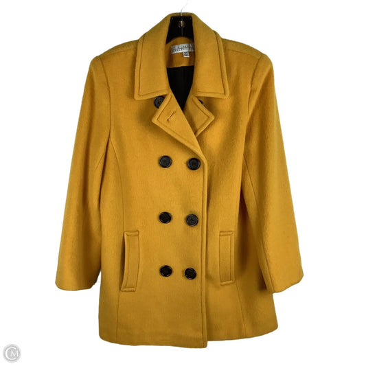 Coat Wool Blend By Cmc In Yellow, Size: 10