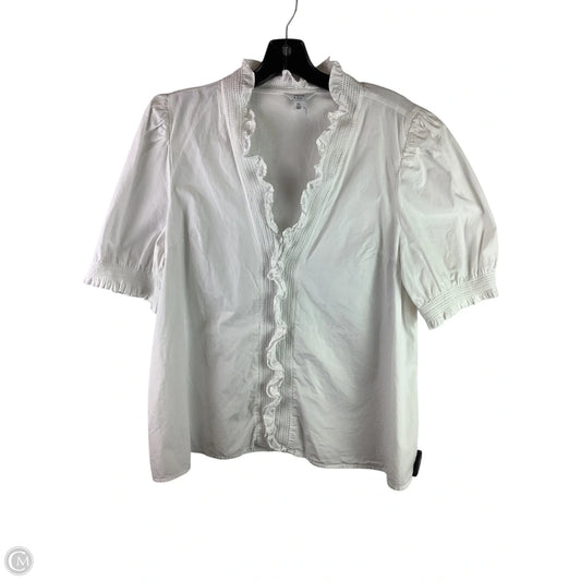 Top Short Sleeve By Crown And Ivy In White, Size: Xl
