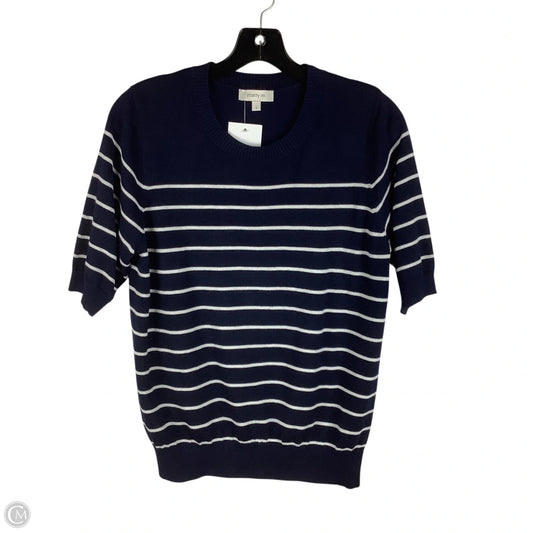 Sweater Short Sleeve By Matty M In Navy, Size: S