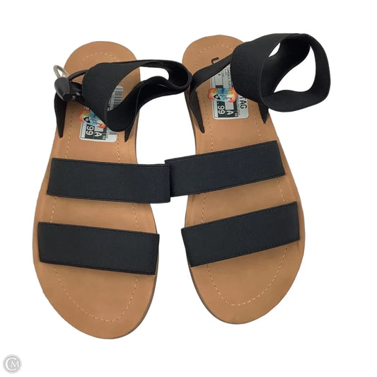 Sandals Flats By Clothes Mentor In Black, Size: 9