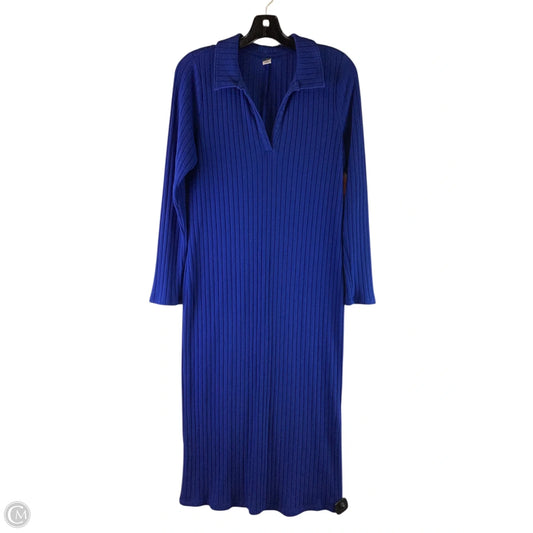 Dress Casual Maxi By Old Navy In Blue, Size: L
