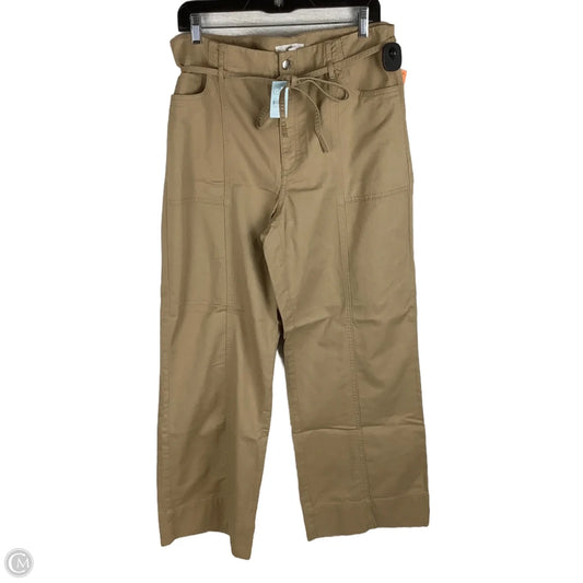 Pants Wide Leg By Loft In Tan, Size: 12 Petite