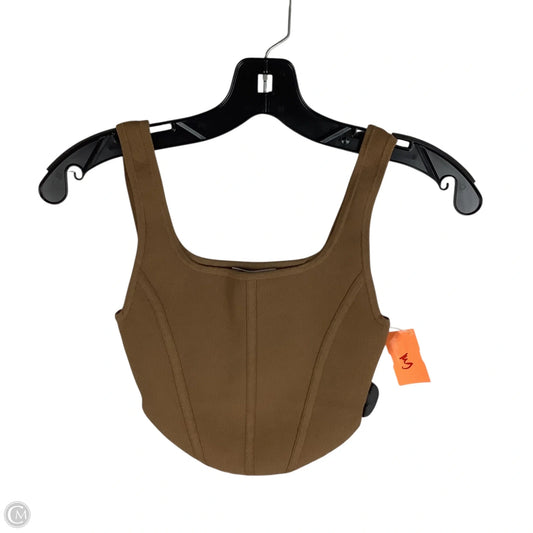 Top Sleeveless By Babaton In Brown, Size: Xs