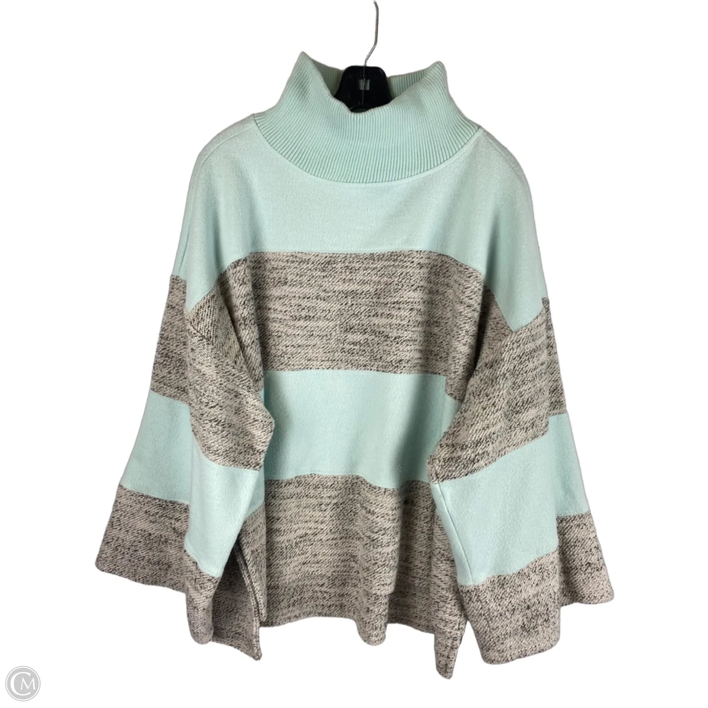 Sweater By Daily Practice By Anthropologie In Blue & Grey, Size: Xl
