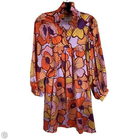 Dress Party Midi By Adrienne In Multi-colored, Size: M