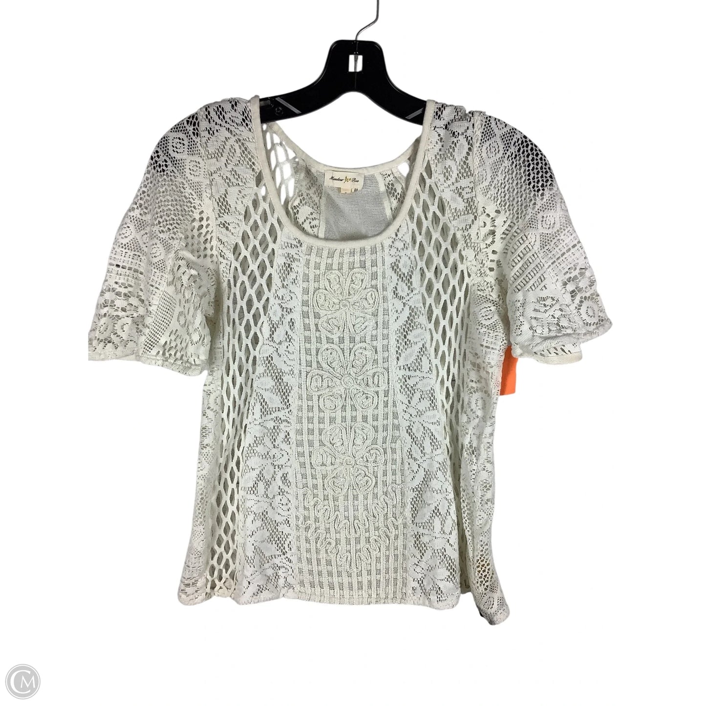 Top Short Sleeve By Meadow Rue In Cream, Size: S