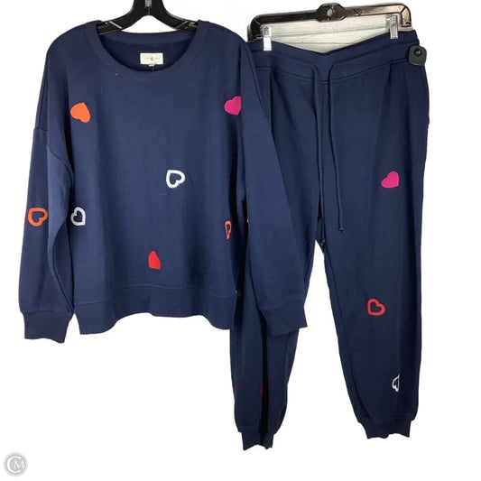 Pants Set 2pc By Lou And Grey In Navy, Size: Xl