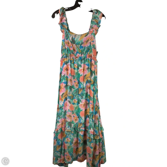 Dress Casual Maxi By By The River In Floral Print, Size: M
