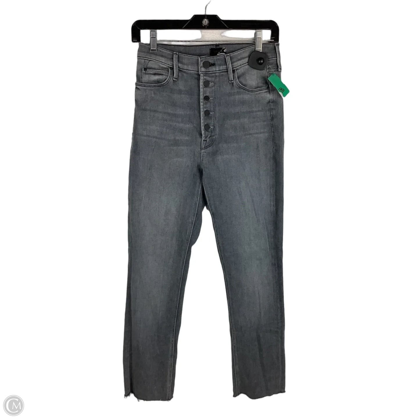 Jeans Straight By Mother In Grey Denim, Size: 27 (4)