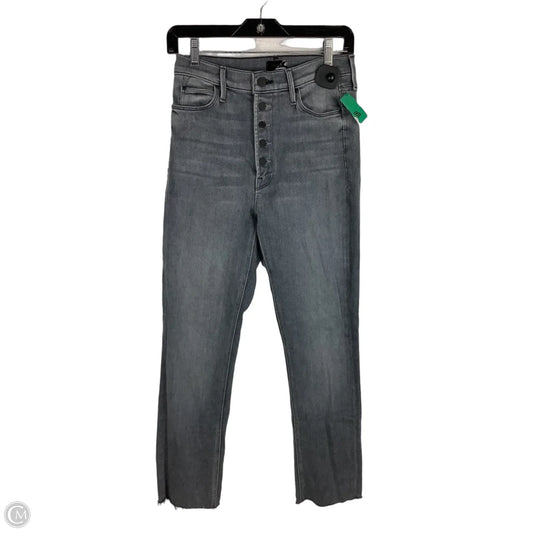 Jeans Straight By Mother In Grey Denim, Size: 27 (4)
