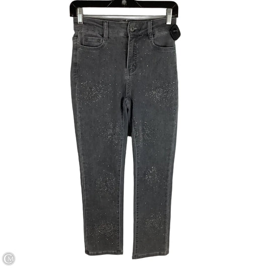 Jeans Straight By Charlie B In Grey Denim, Size: 0