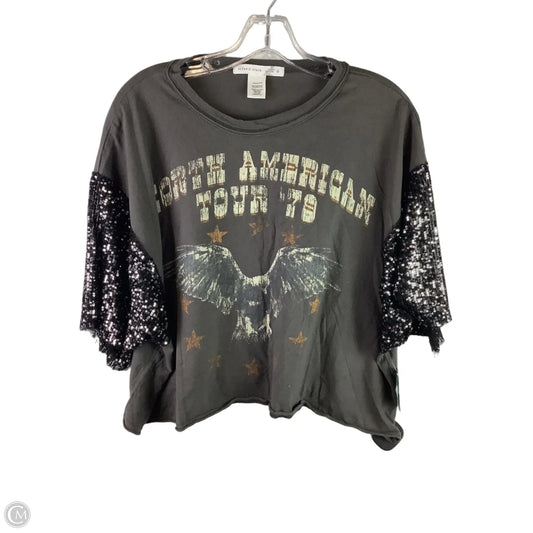 Top Short Sleeve By Altard State In Grey, Size: S