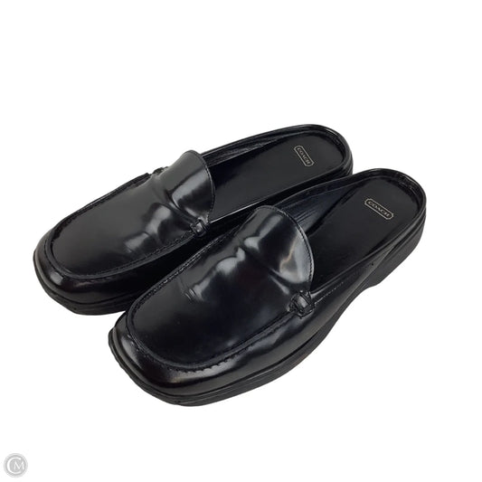 Shoes Designer By Coach In Black, Size: 10
