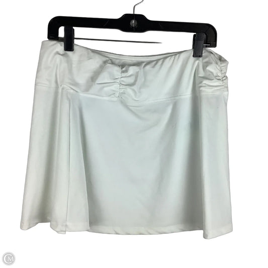 Swimsuit Bottom/ cover up By Balance Collection In White, Size: Xl