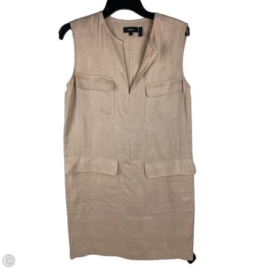 Dress Party Midi By Theory In Tan, Size: 6