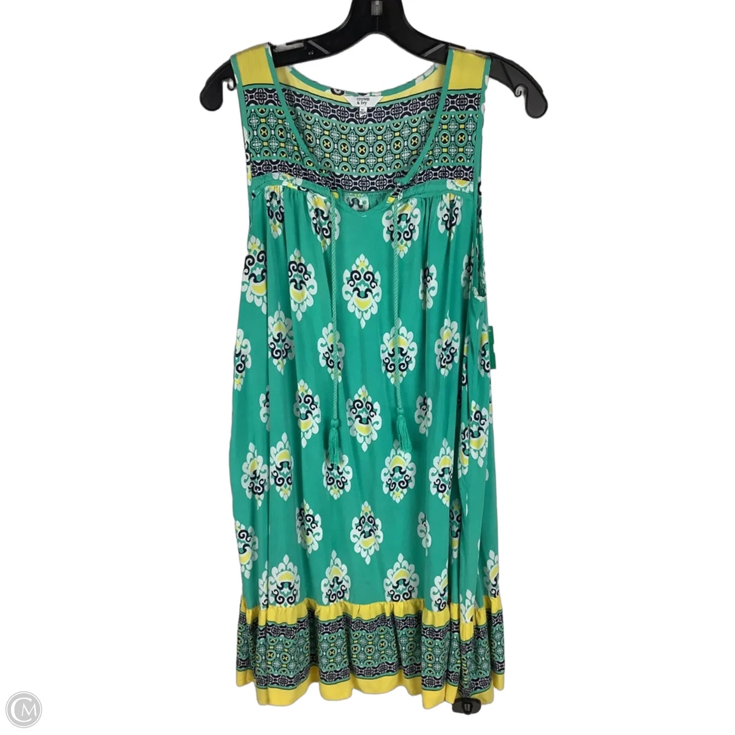 Dress Casual Short By Crown And Ivy In Aqua, Size: Xl