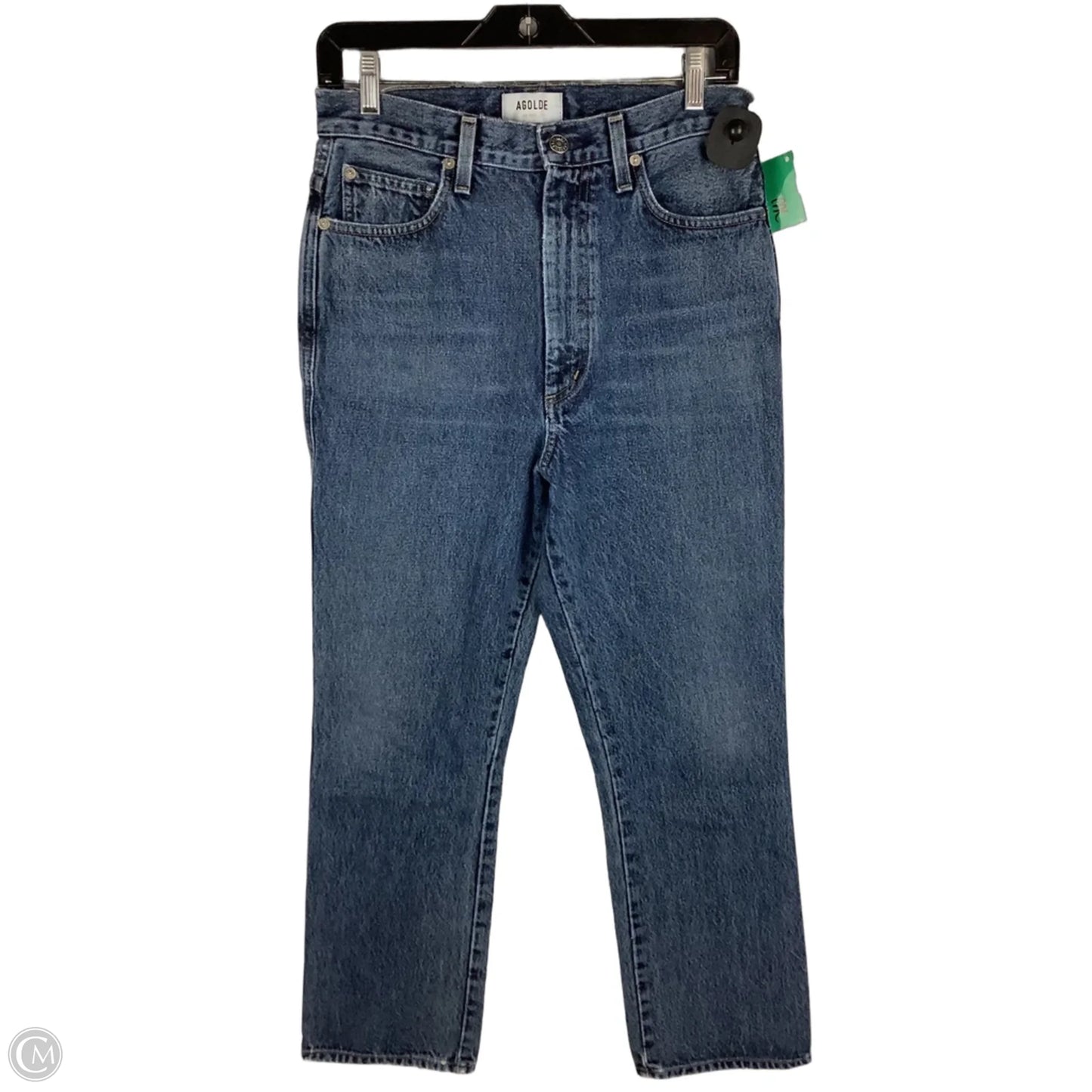 Jeans Straight By Agolde In Blue Denim, Size: 27(4)