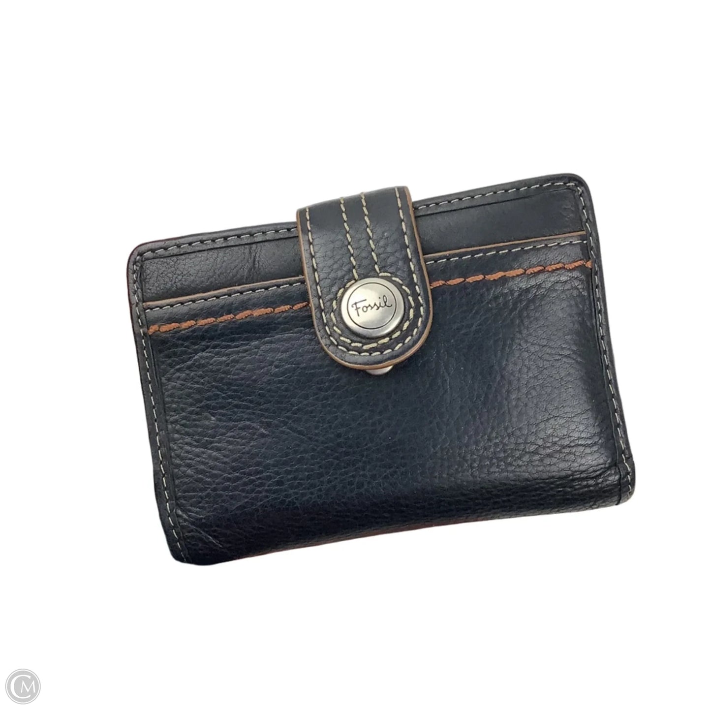 Wallet Leather By Fossil, Size: Small