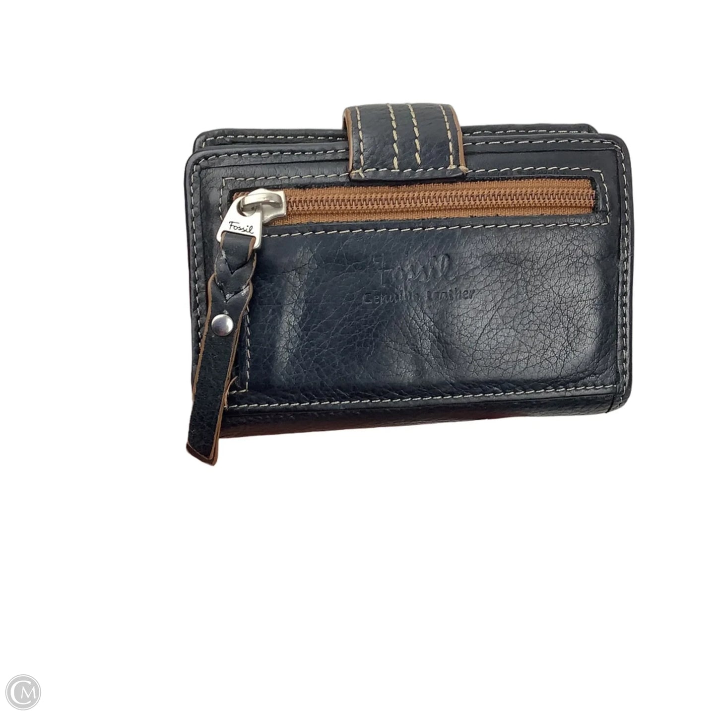 Wallet Leather By Fossil, Size: Small