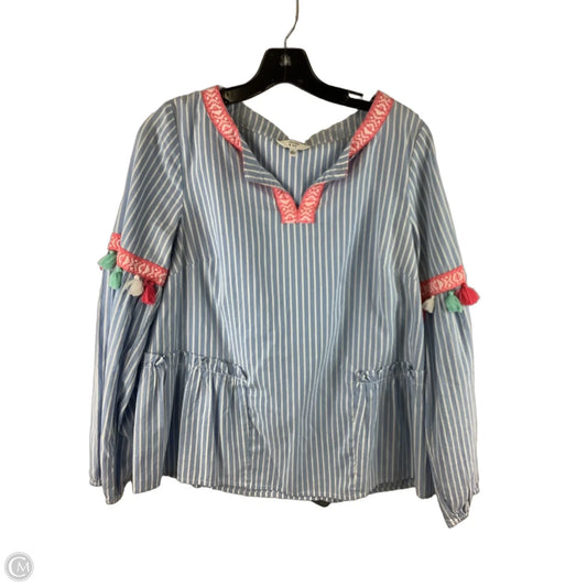 Top Long Sleeve By Crown And Ivy In Striped Pattern, Size: S