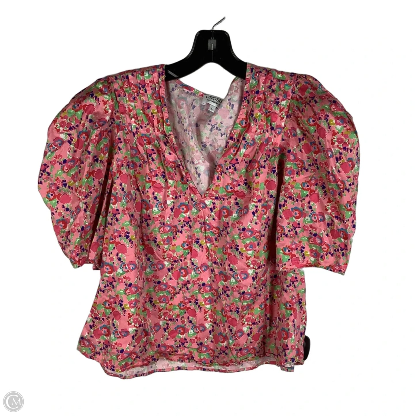 Top Short Sleeve By Crosby In Pink, Size: L
