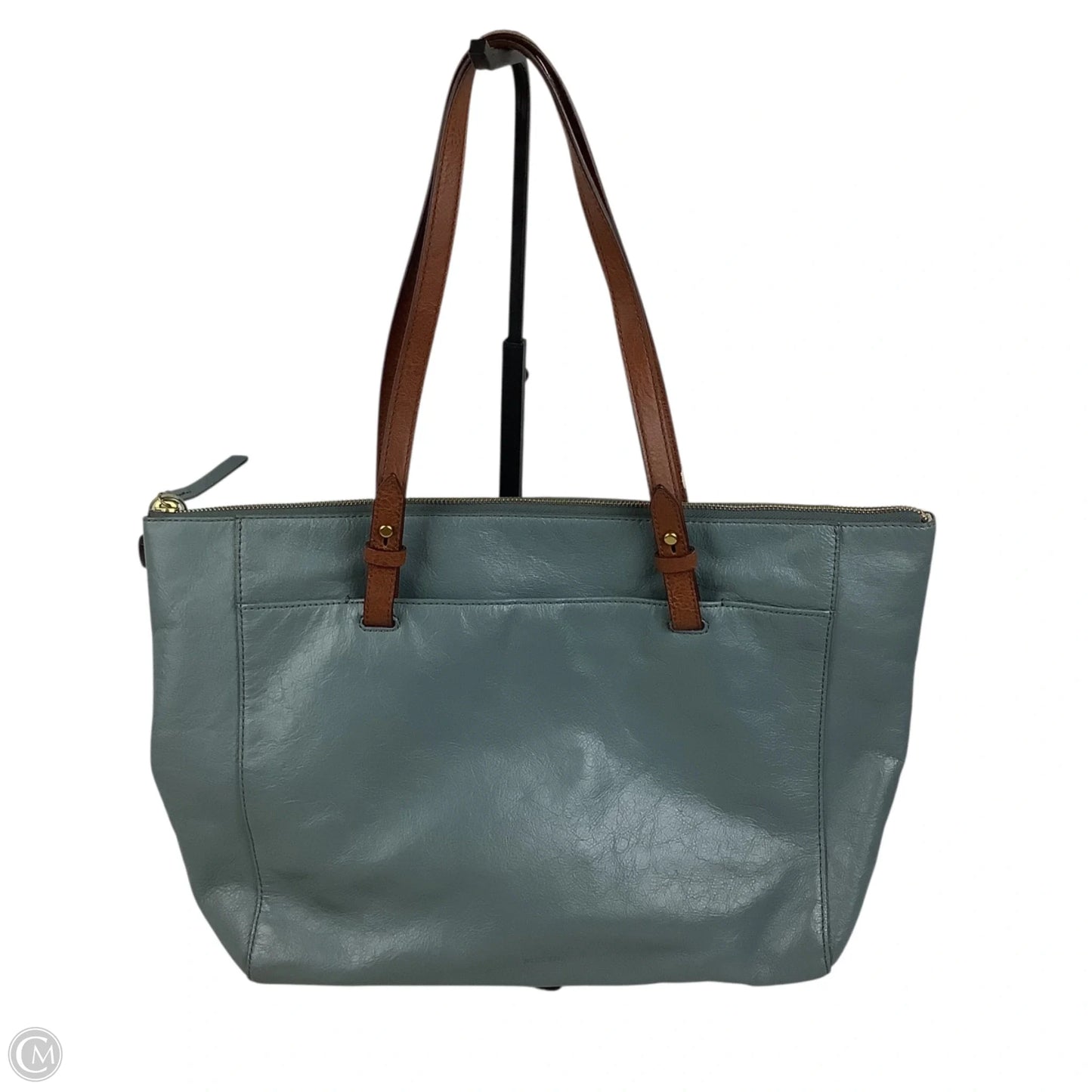 Handbag Leather By Fossil, Size: Large