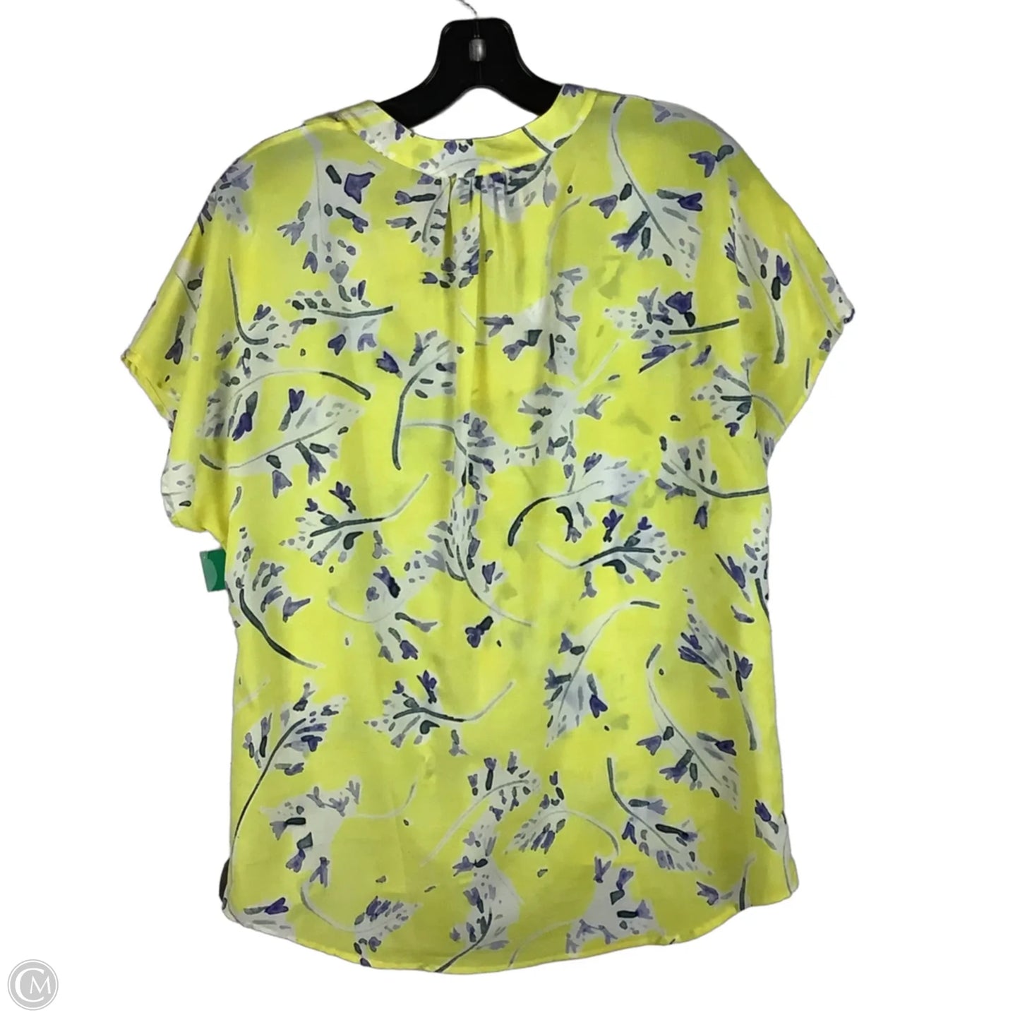 Top Short Sleeve By Cabi In Yellow, Size: M