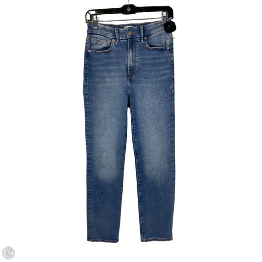 Jeans Straight By Good American In Blue Denim, Size: 6