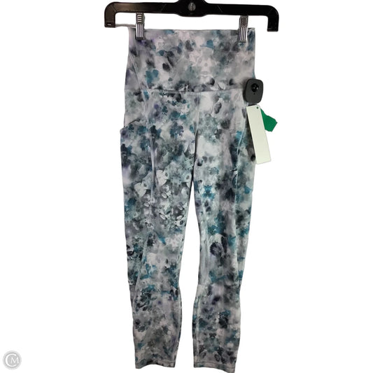 Athletic Leggings By Lululemon In Blue & Grey, Size: 2
