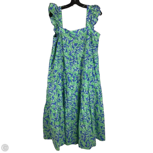 Dress Party Long By Thml In Blue & Green, Size: L