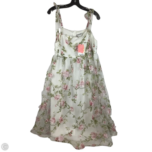 Dress Party Long By Arula In Floral Print, Size: Xl