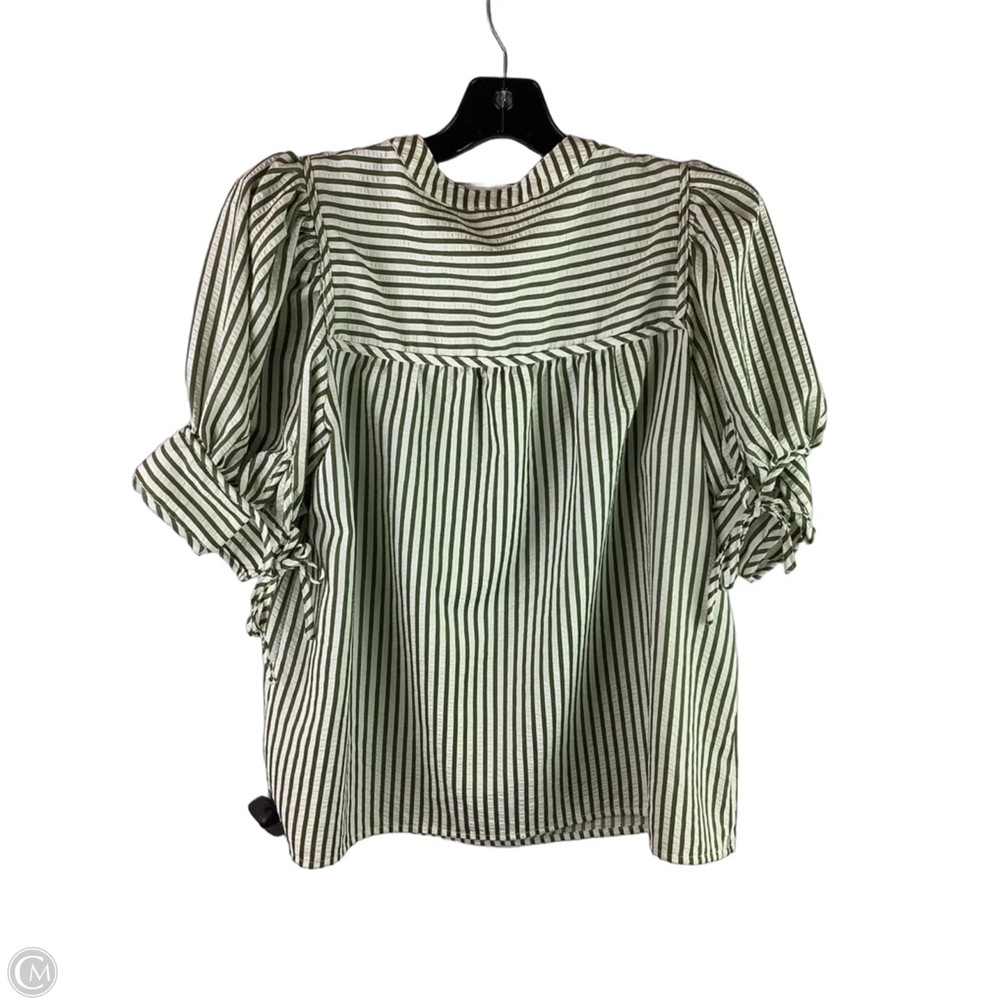 Top Short Sleeve By Entro In Striped Pattern, Size: S