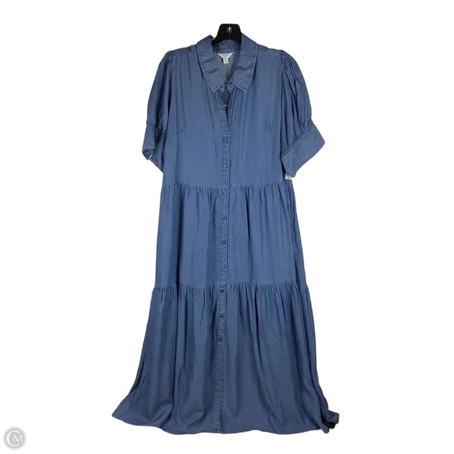 Dress Party Long By Crown And Ivy In Blue Denim, Size: Xl